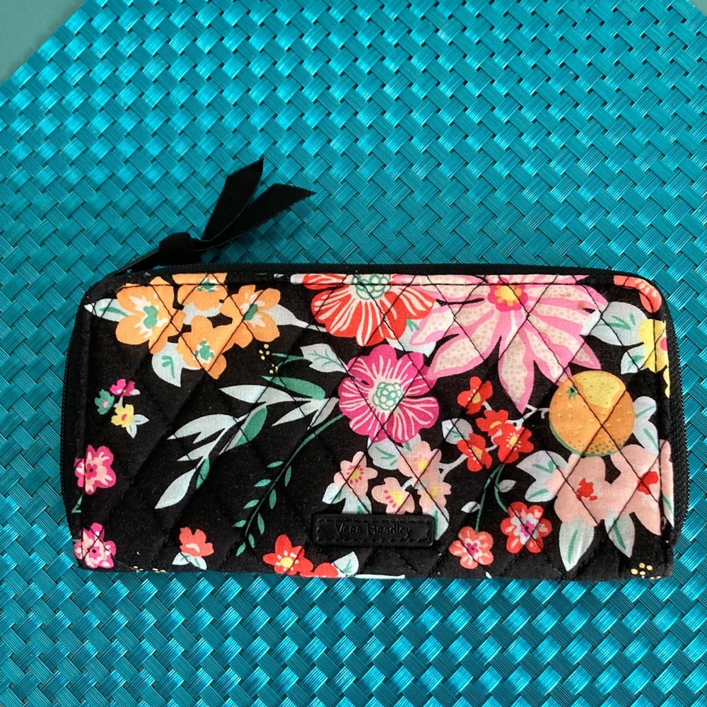 Vera Bradley Accordion Wallet Tangerine Twist